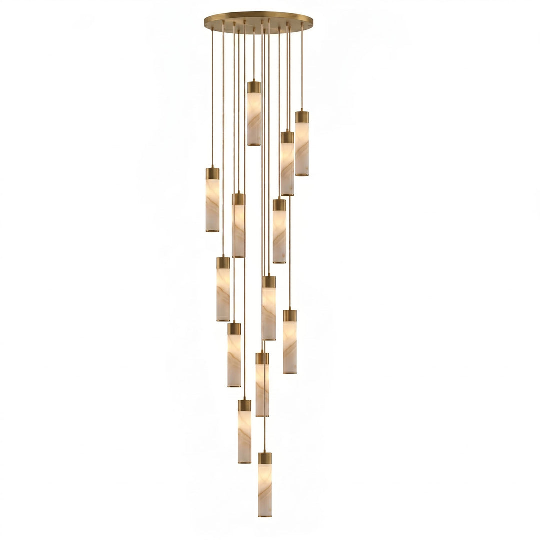 Alabaster Tala Brass Pendant Lamp - Vakkerlight