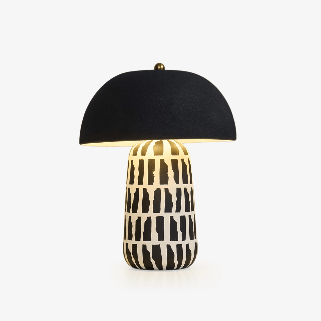 Geometric Pattern Ceramic Table Lamp - Vakkerlight
