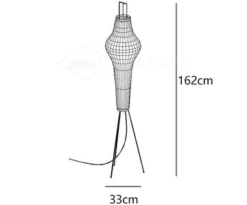 Rice Paper vloerlamp — Dimension drawings 1
