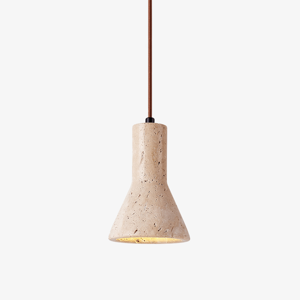 Funnel Travertine Pendant Lamp - Vakkerlight
