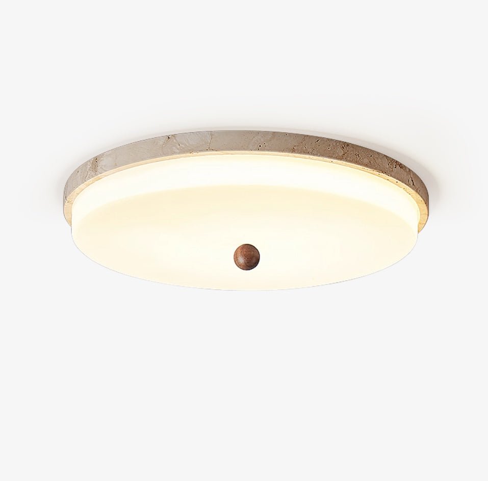 Aeon Travertine Orb Ceiling Light - Vakkerlight