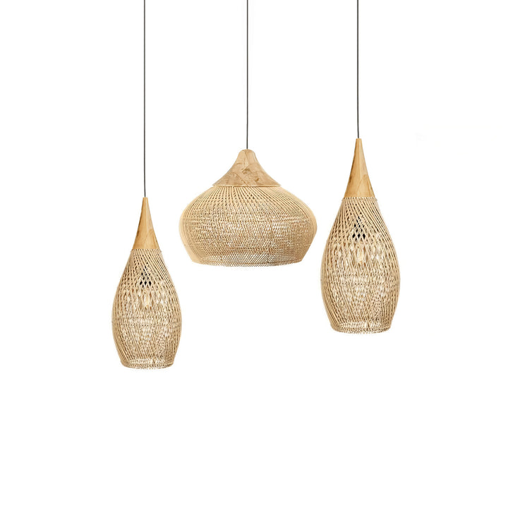 Braided Rattan Pendant Lamp - Vakkerlight