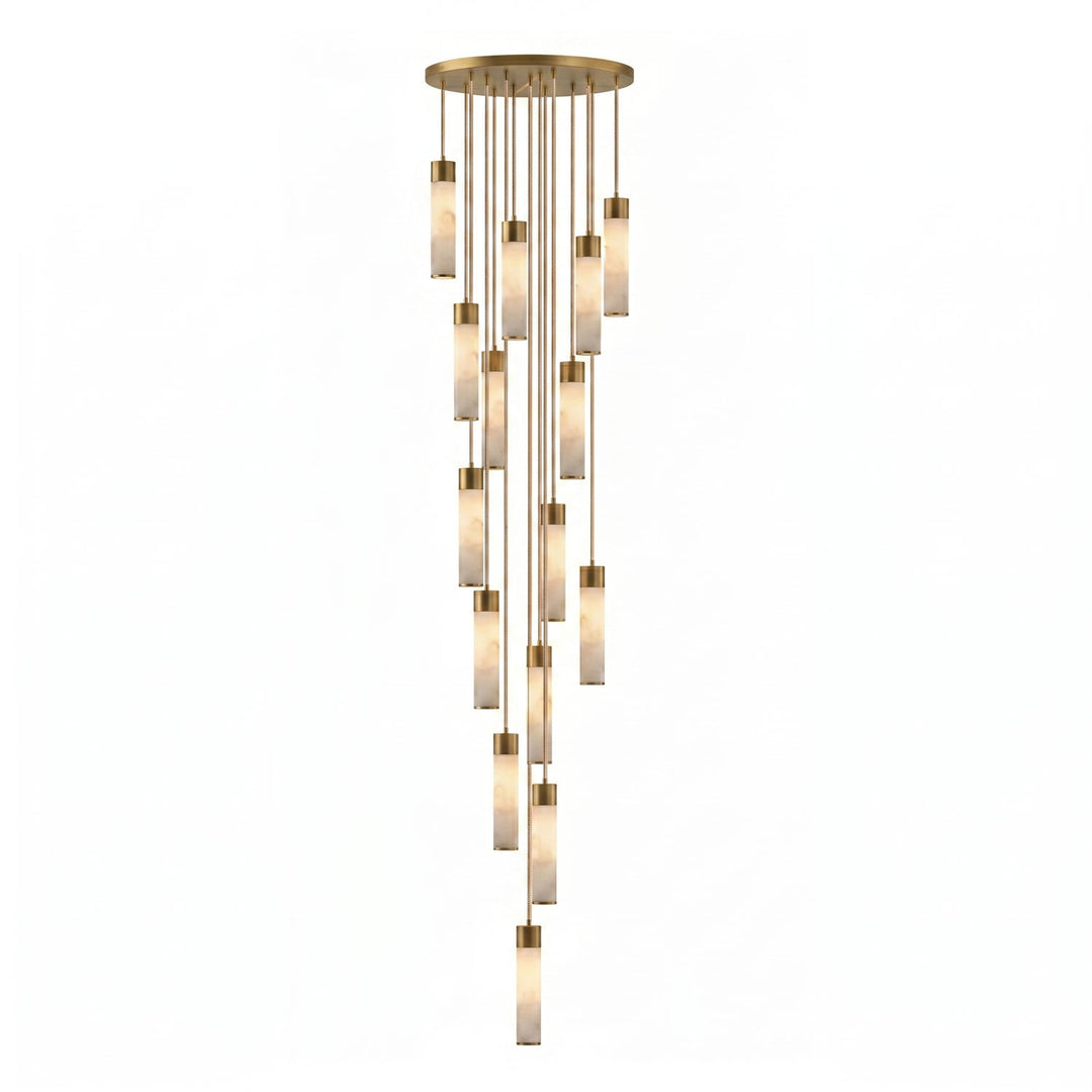 Alabaster Tala Brass Pendant Lamp - Vakkerlight