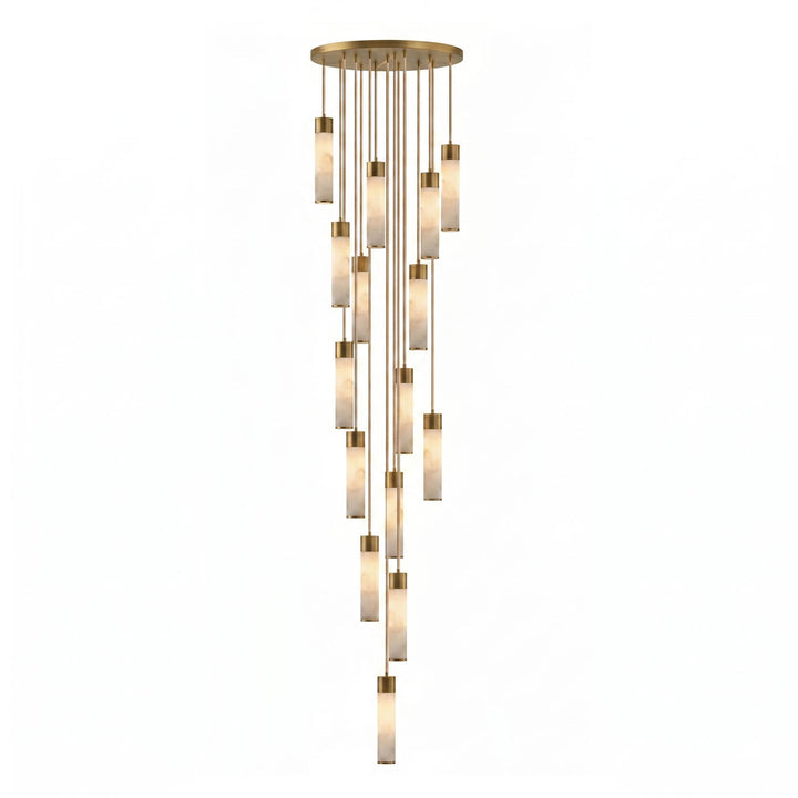 Alabaster Tala Brass Pendant Lamp - Vakkerlight