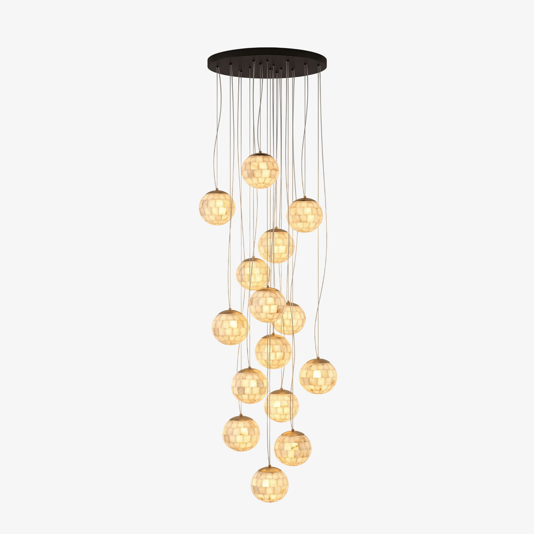 Alabaster Ball Pendant Light - Vakkerlight