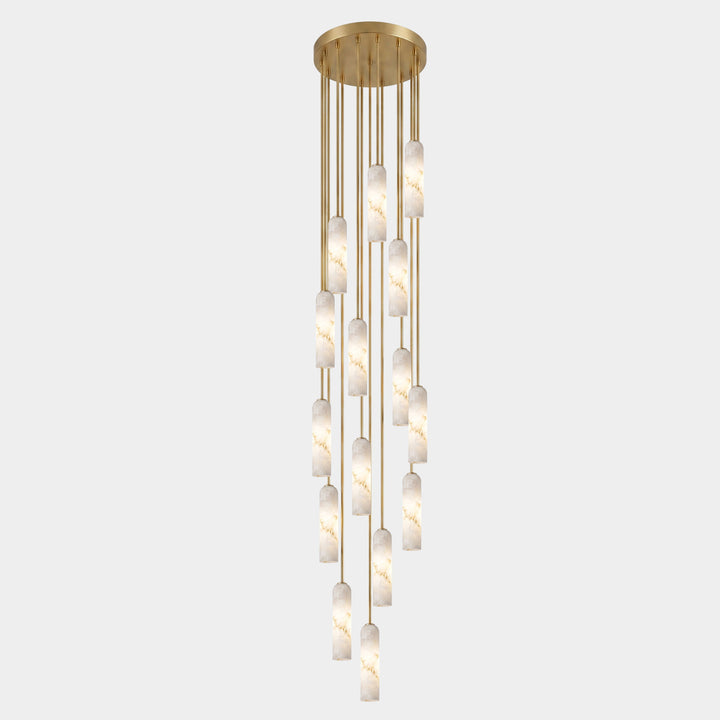 Alabaster Cylinder Pendant Light - Vakkerlight