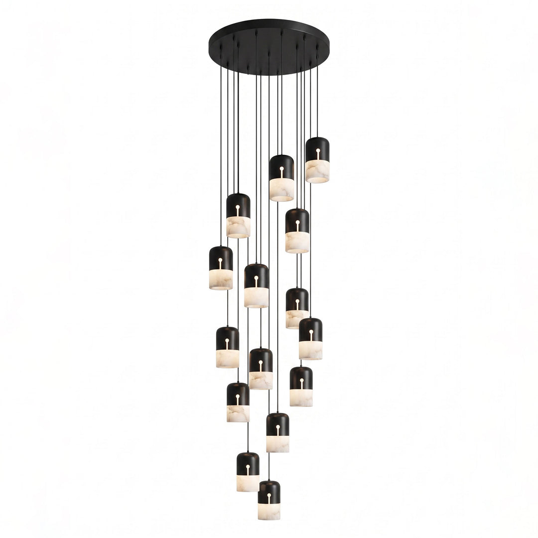 Duotone Capsule Alabaster Pendant Lamp - Vakkerlight