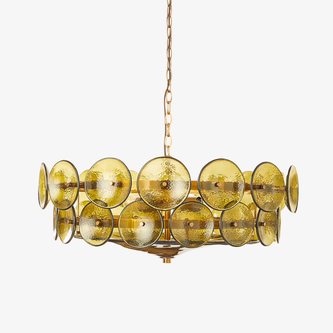 Solaris Disc Murano Chandelier - Vakkerlight