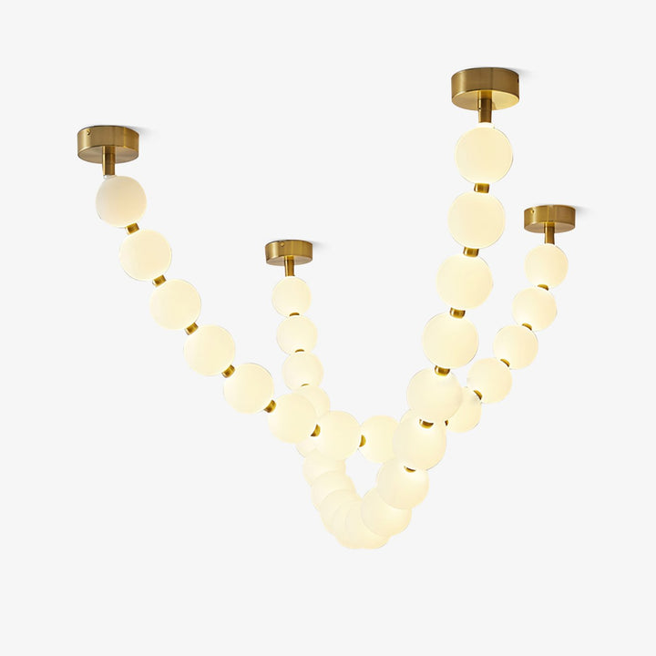 Pearl Necklace Balls Chandelier - Vakkerlight