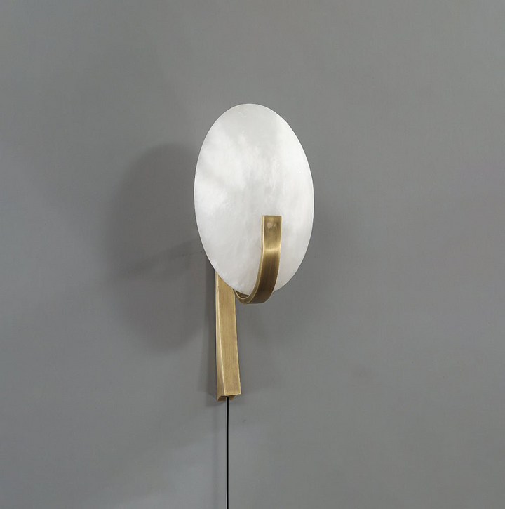 Alice Alabaster Plug-in Wall Lamp