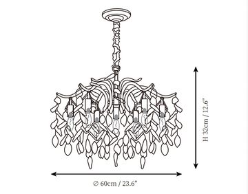 Chandelier Dorale — Dimension drawings 1