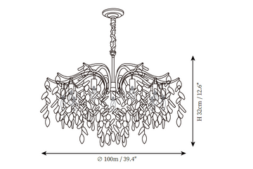 Chandelier Dorale — Dimension drawings 3