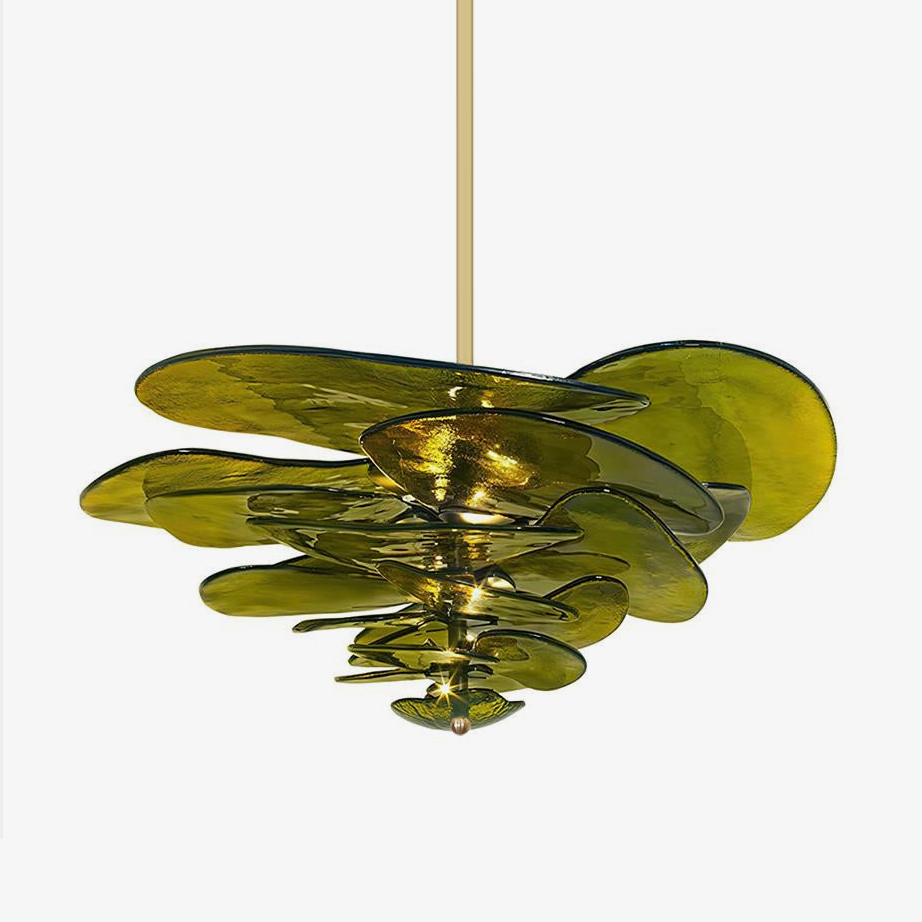 Petals Gold Murano Chandelier