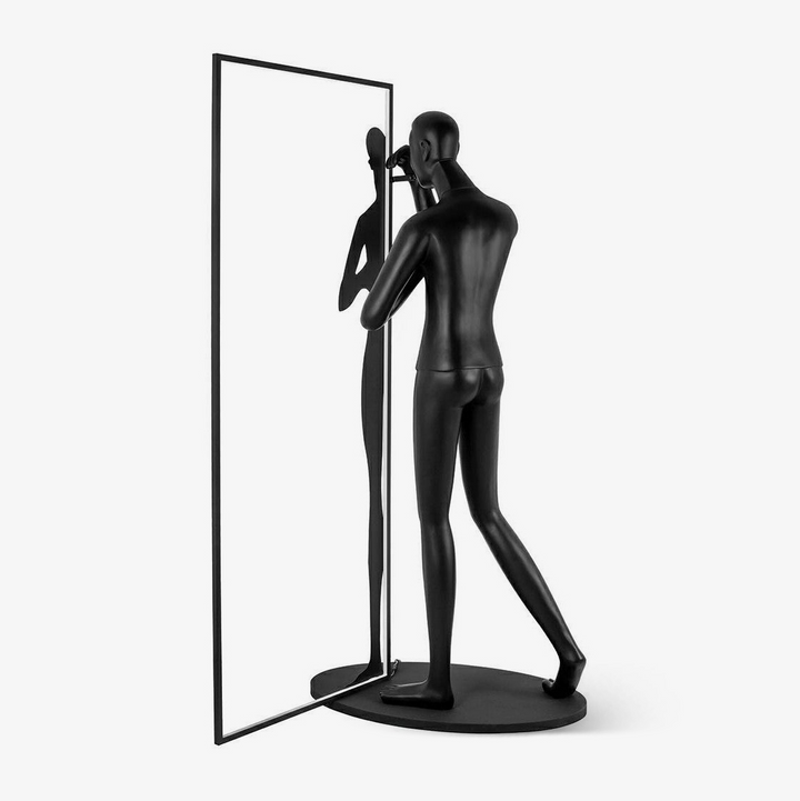 Mirror Sculpture Floor Lamp