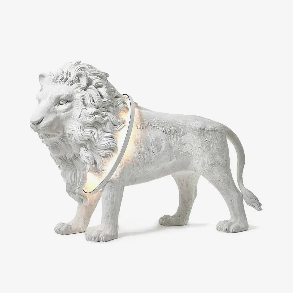 Leo Lion Sculpture Floor Lamp - Vakkerlight