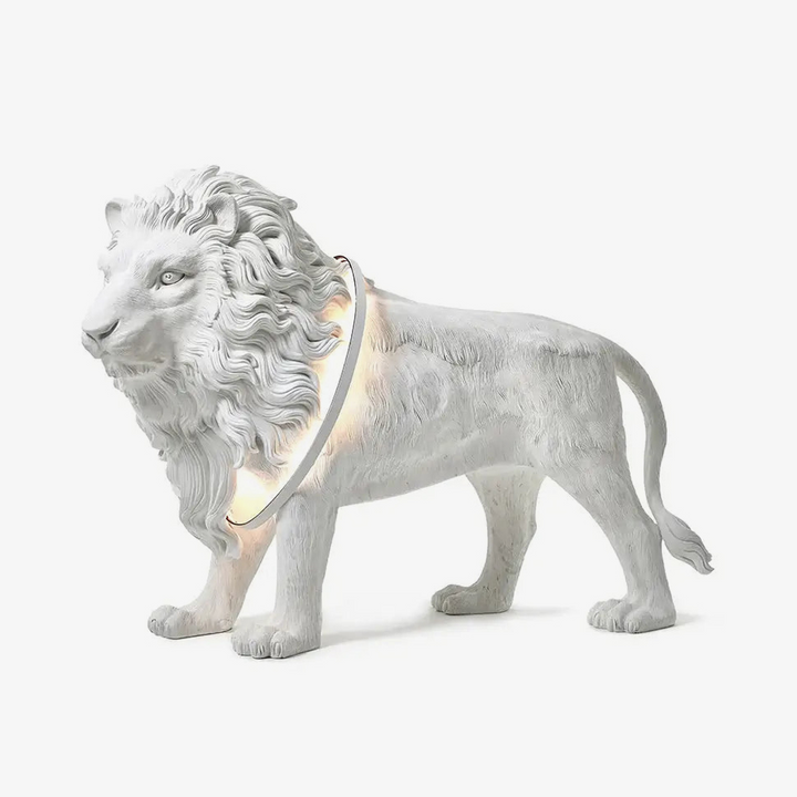 Leo Lion Sculpture Floor Lamp