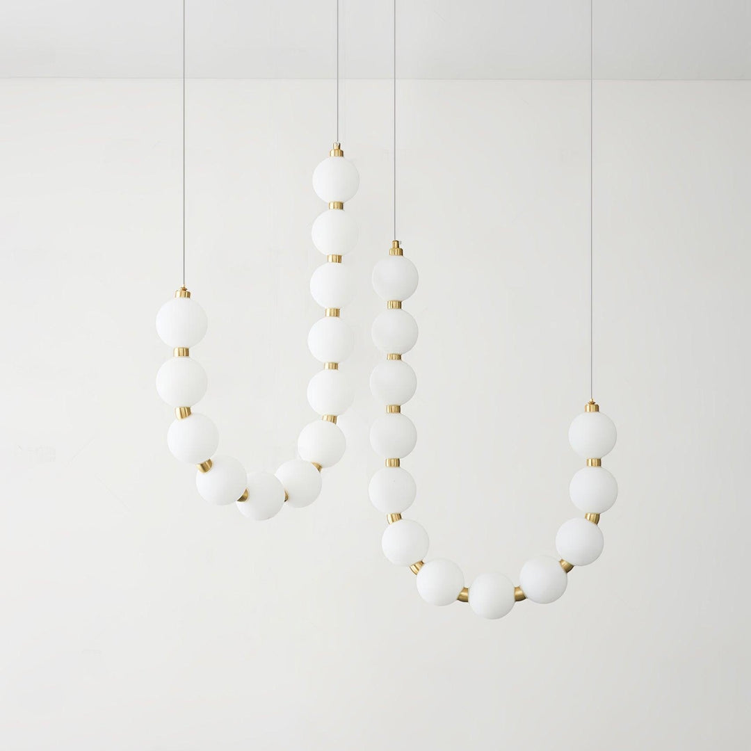 Glass Pearl Necklace Chandelier - Vakkerlight