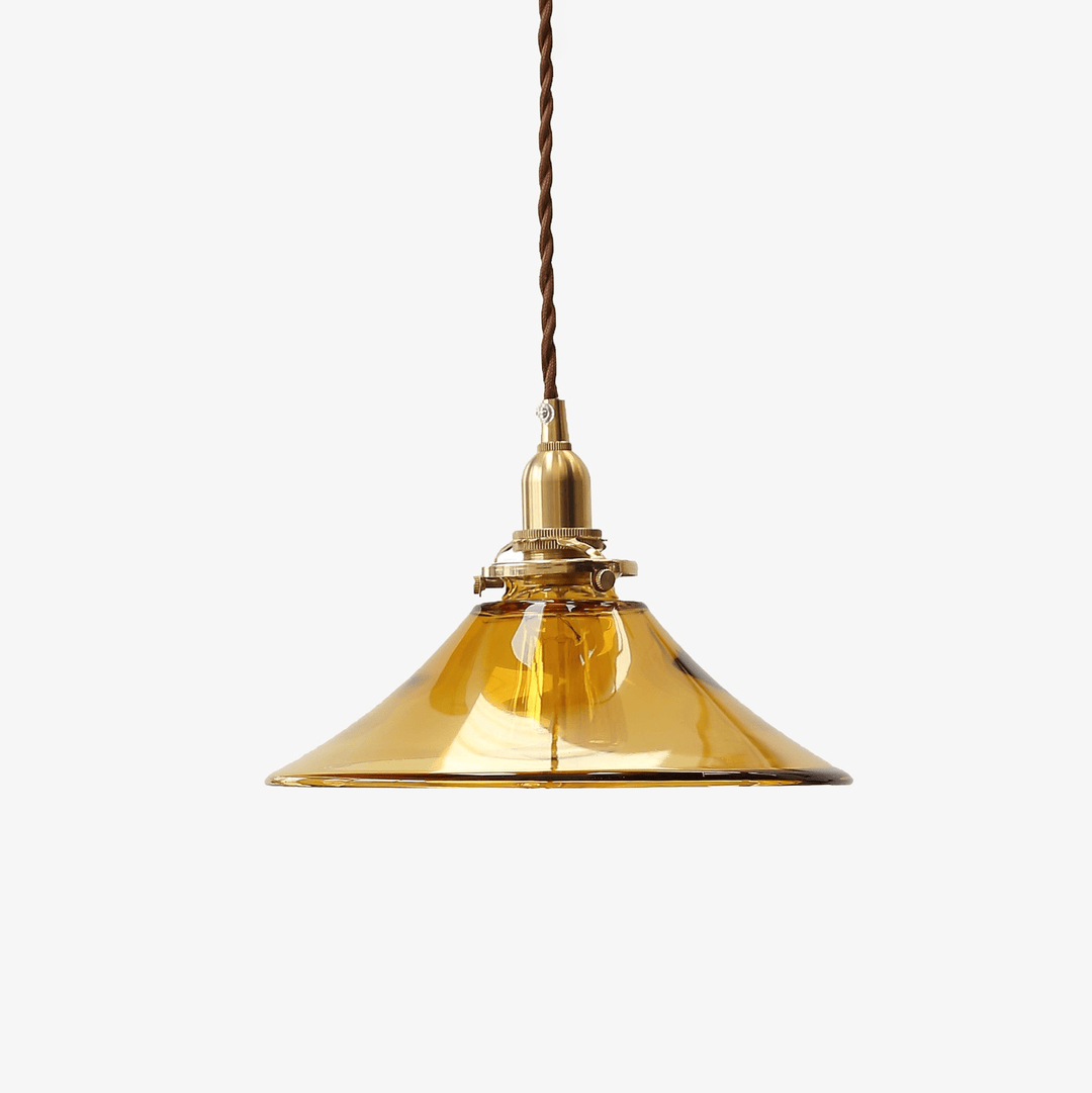 Amber Glass Pendant Light - Vakkerlight