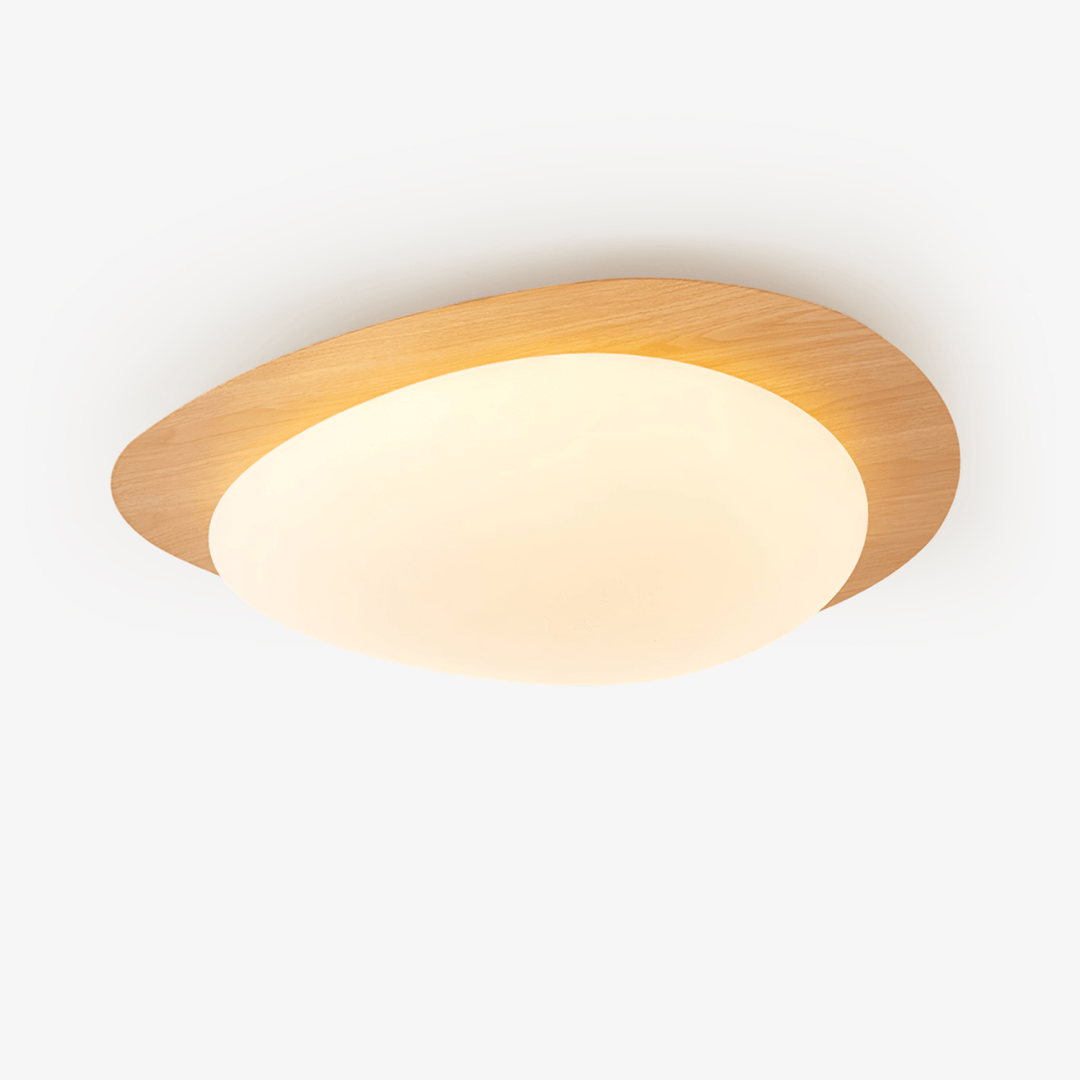 Pebble Walnut Ceiling Light - Vakkerlight