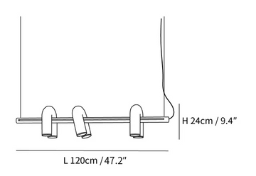 Cirkus Chandelier — Dimension drawings 1