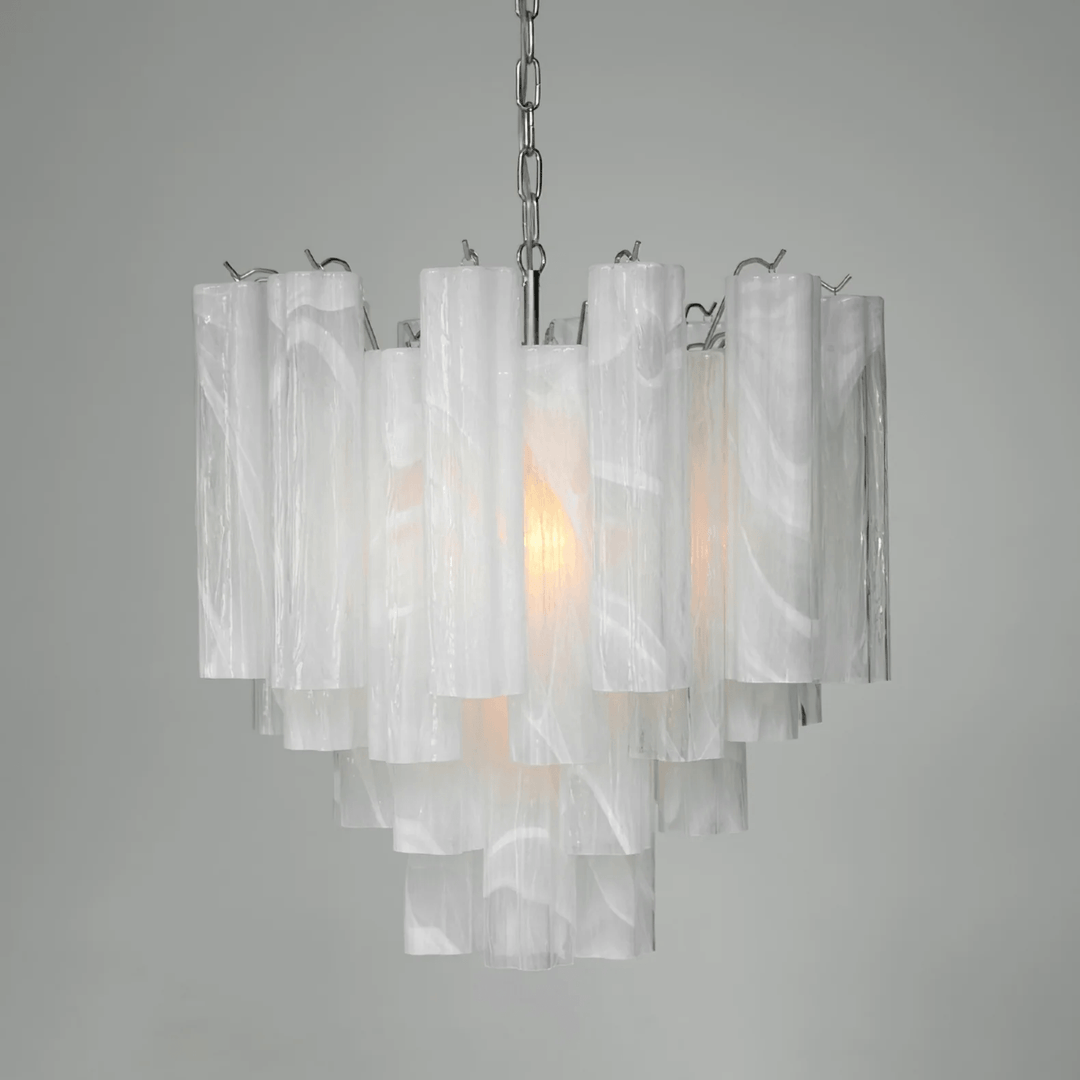 Frosted Glass Tubes Chandelier - Vakkerlight