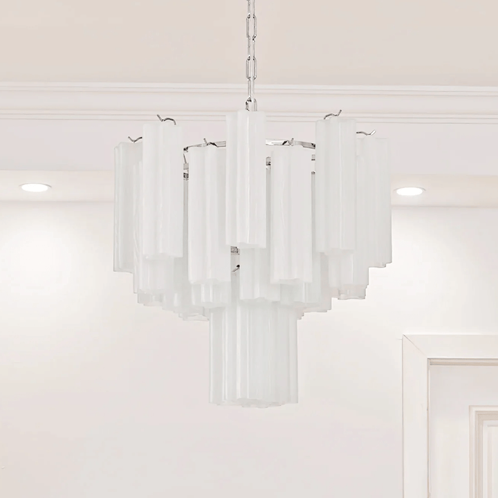 Frosted Glass Tubes Chandelier - Vakkerlight
