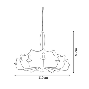 Lámpara Colgante Cocoon Bloom — Dimension drawings 2