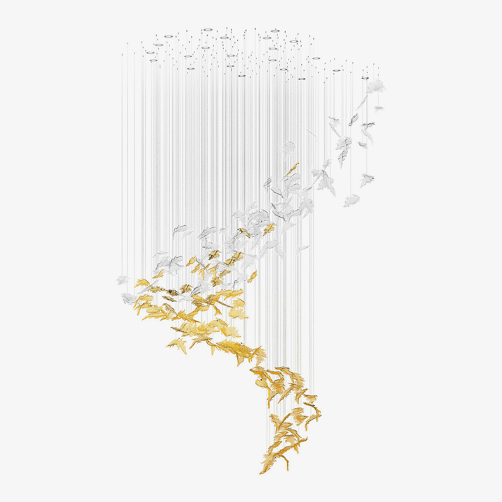 Flying Leaves Chandelier - Vakkerlight