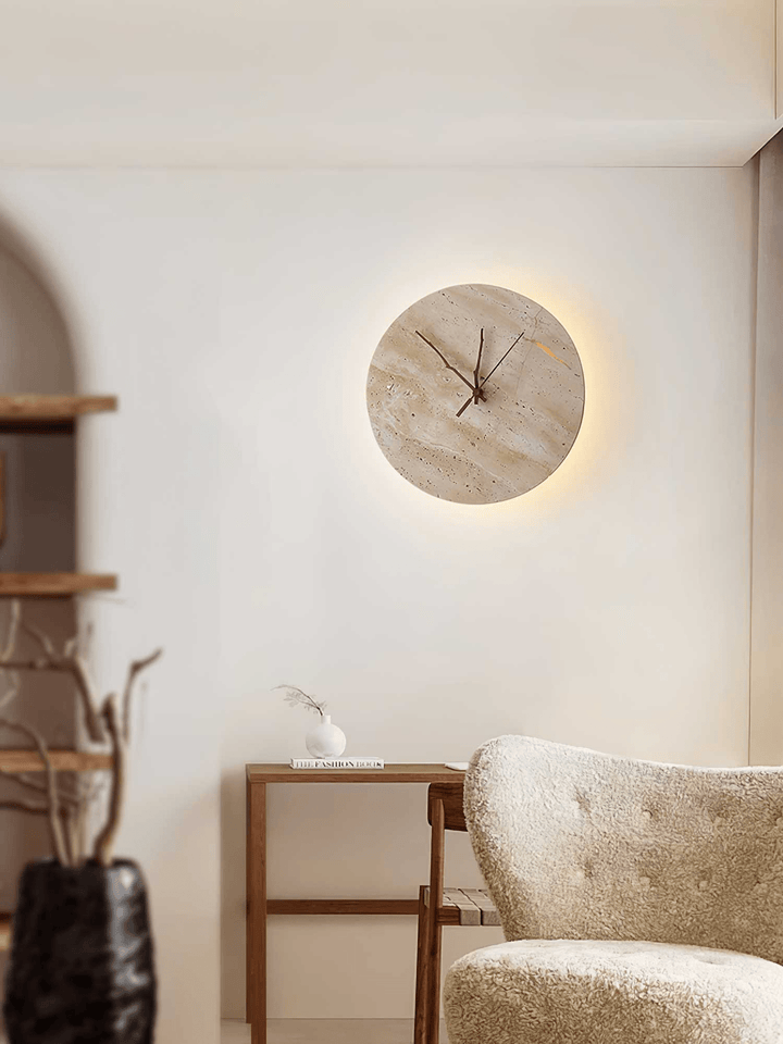 Clock Travertine Wall Lamp - Vakkerlight