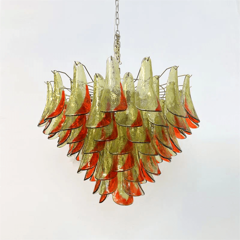 Emerald Flame Murano Glass Chandelier - Vakkerlight