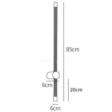 Lineare LED-Wandleuchte — Dimension drawings 2