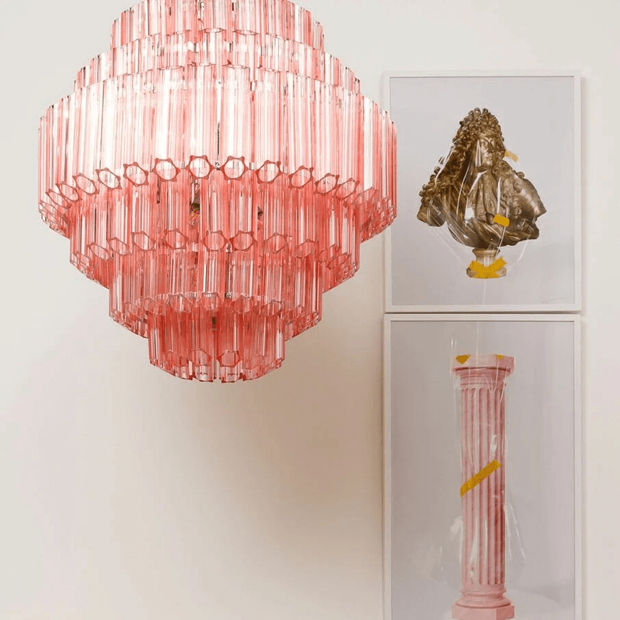 Pink Palermo Murano Chandelier - Vakkerlight