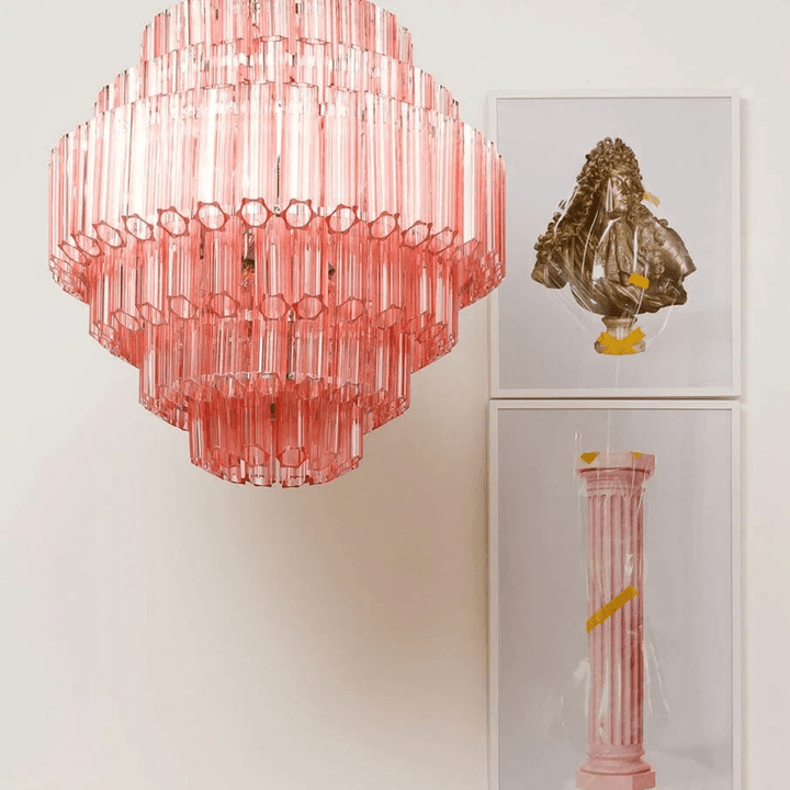 Pink Palermo Murano Chandelier - Vakkerlight