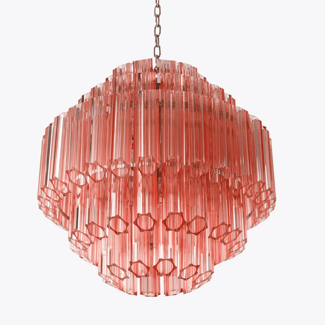 Pink Palermo Murano Chandelier - Vakkerlight