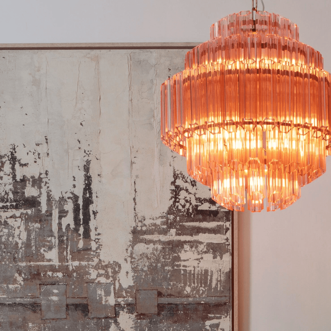 Pink Palermo Murano Chandelier - Vakkerlight