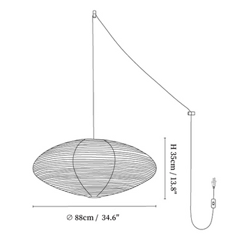 Suspension Washi Paper 15A — Dimension drawings 1
