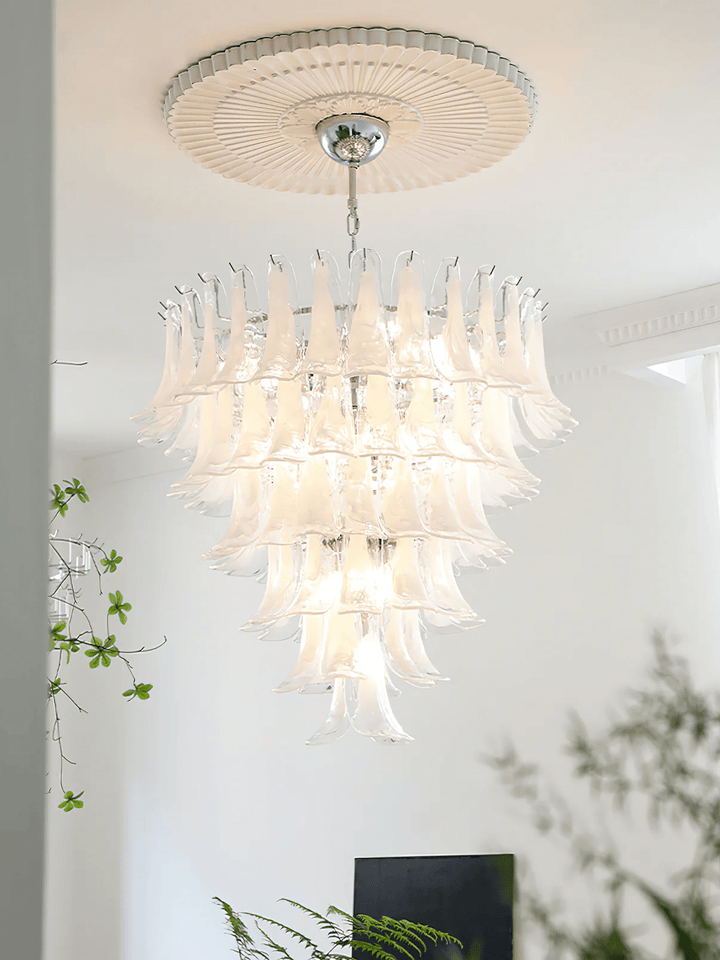 Murano Glass Petals Chandelier - Vakkerlight