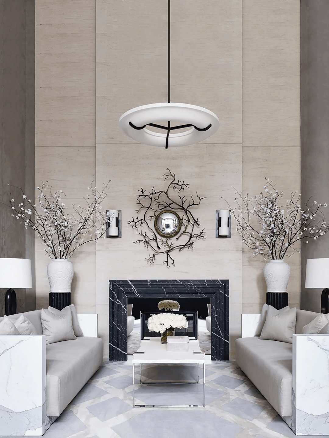 Carve Alabaster Pendant Light - Vakkerlight