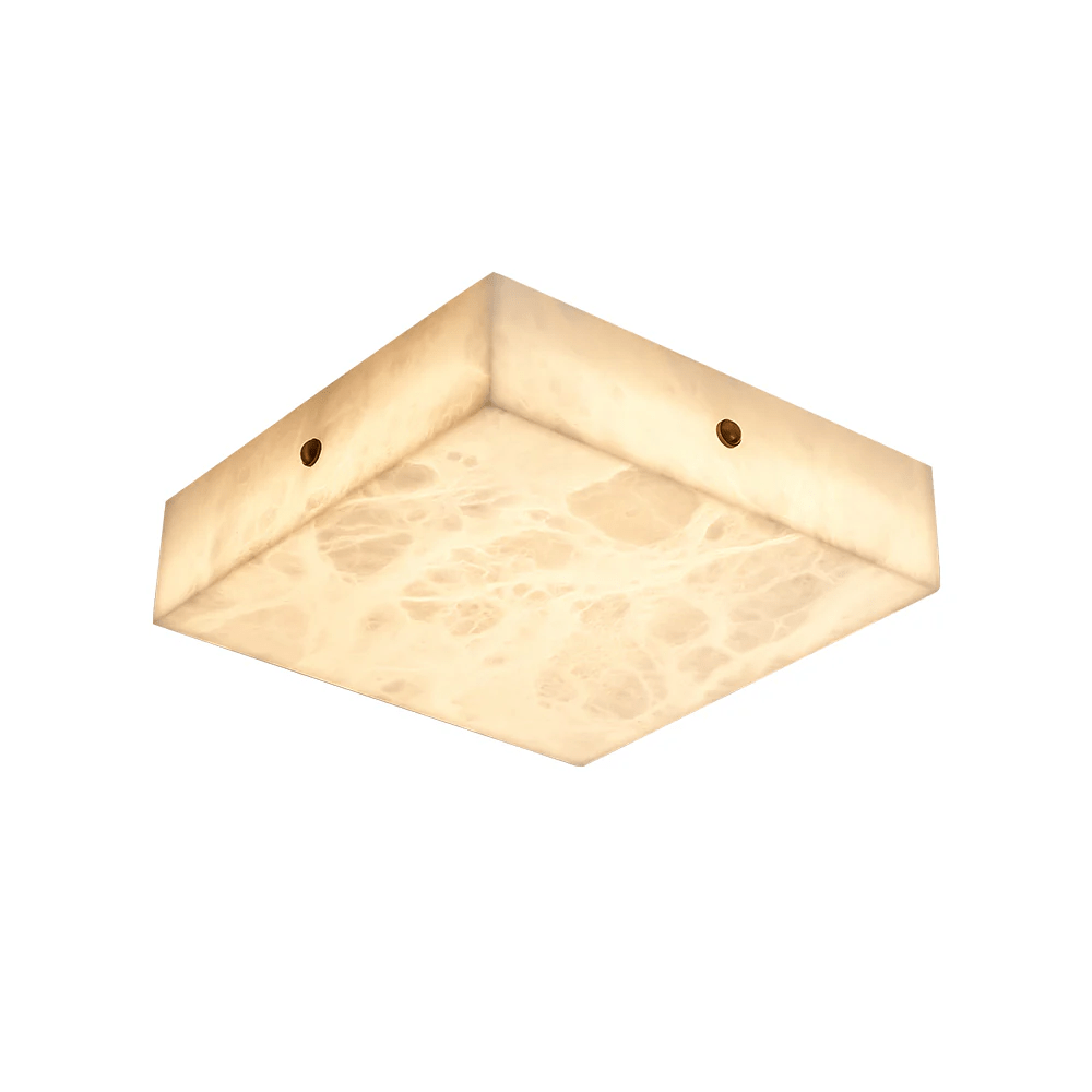 Square Alabaster Ceiling Light - Vakkerlight