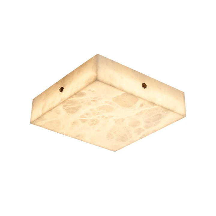 Square Alabaster Ceiling Light - Vakkerlight