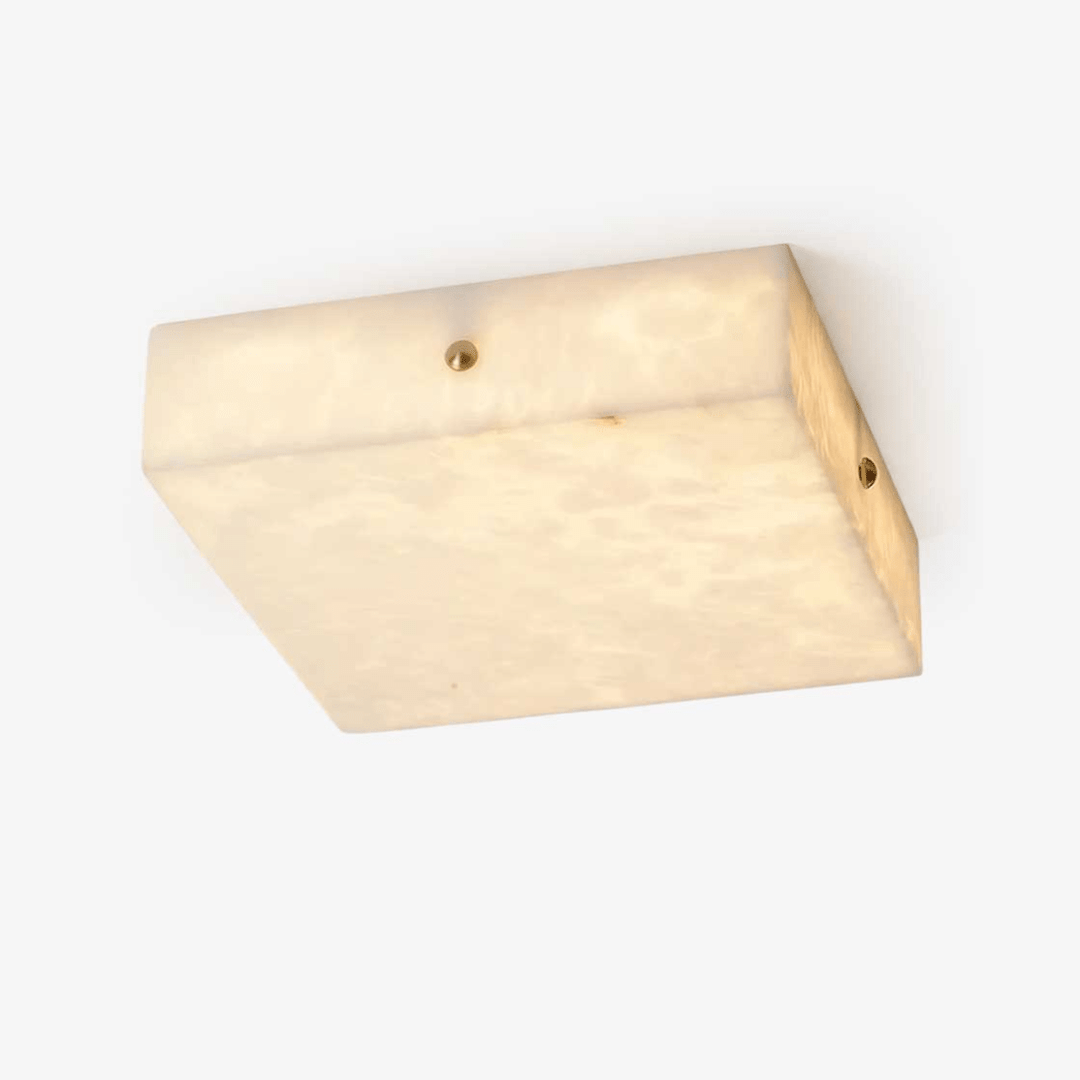 Square Alabaster Ceiling Light - Vakkerlight