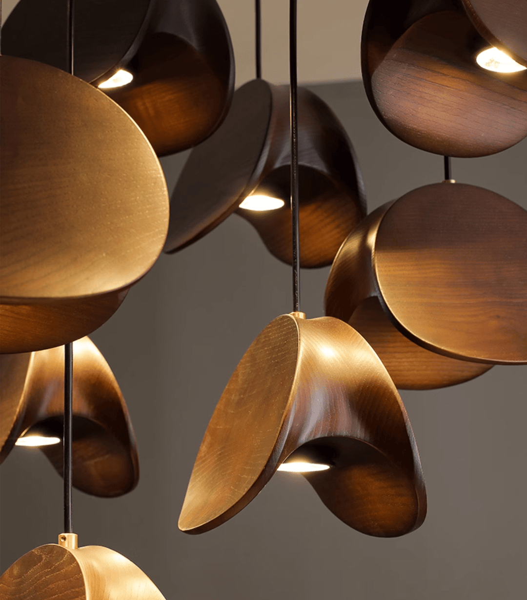 Orbit Fold Wood Pendant Light - Vakkerlight