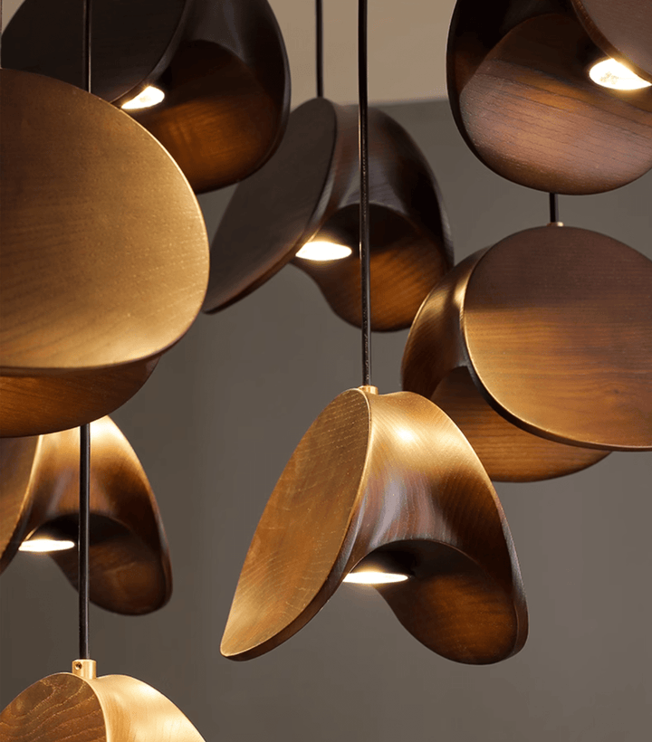 Orbit Fold Wood Pendant Light - Vakkerlight