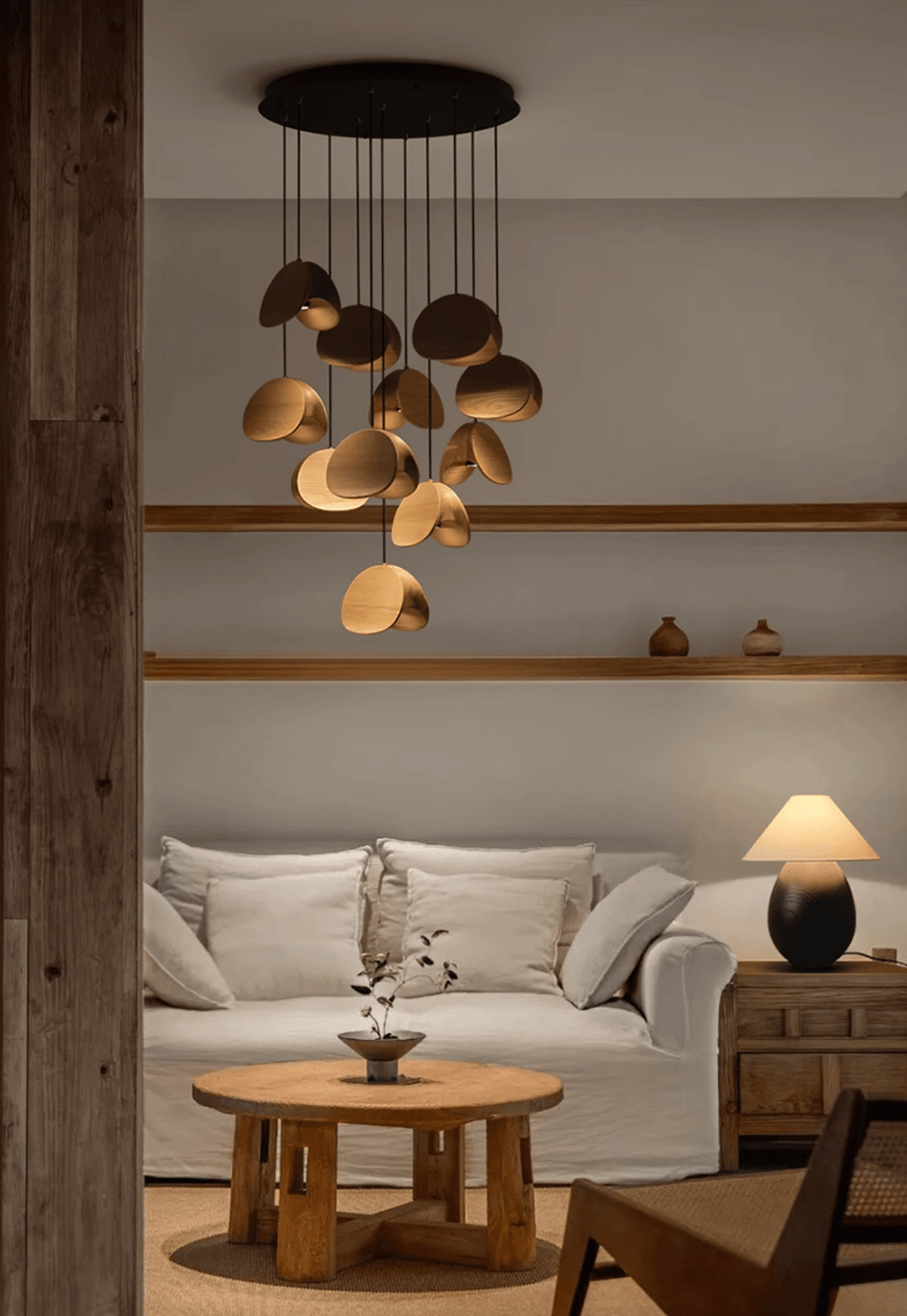 Orbit Fold Wood Pendant Light - Vakkerlight