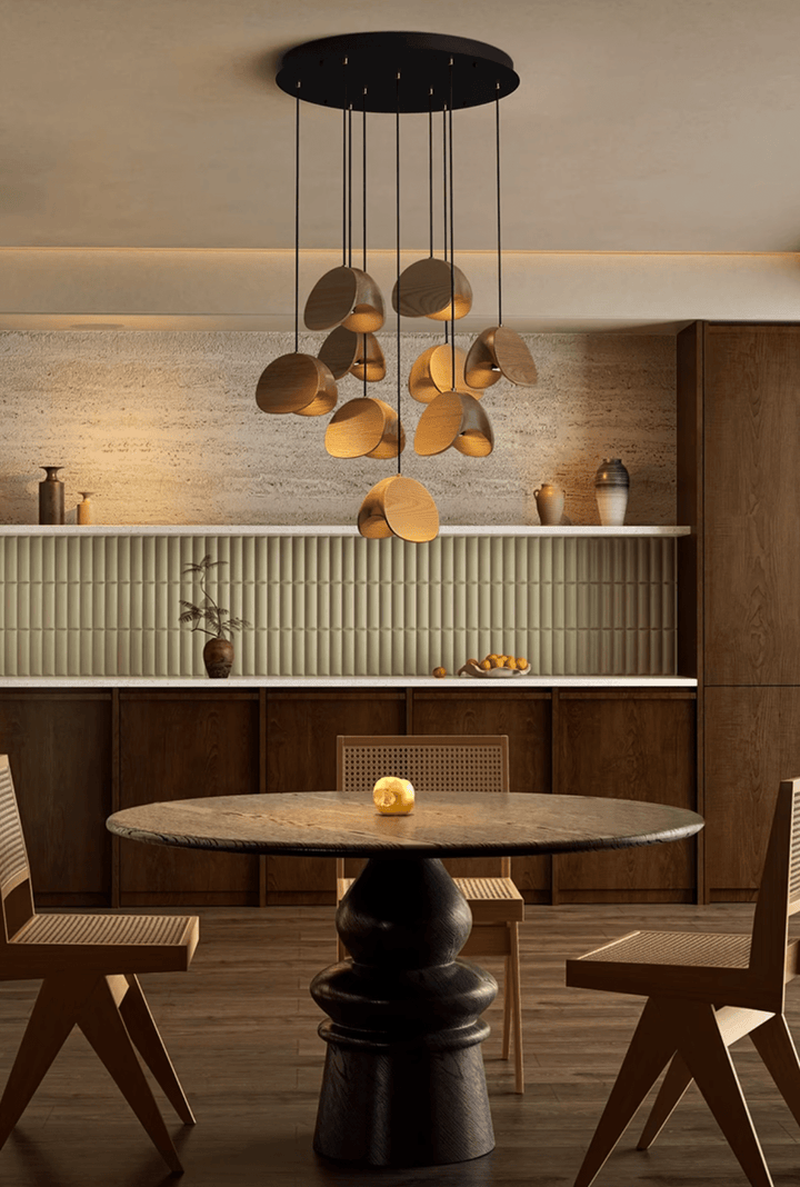 Orbit Fold Wood Pendant Light - Vakkerlight