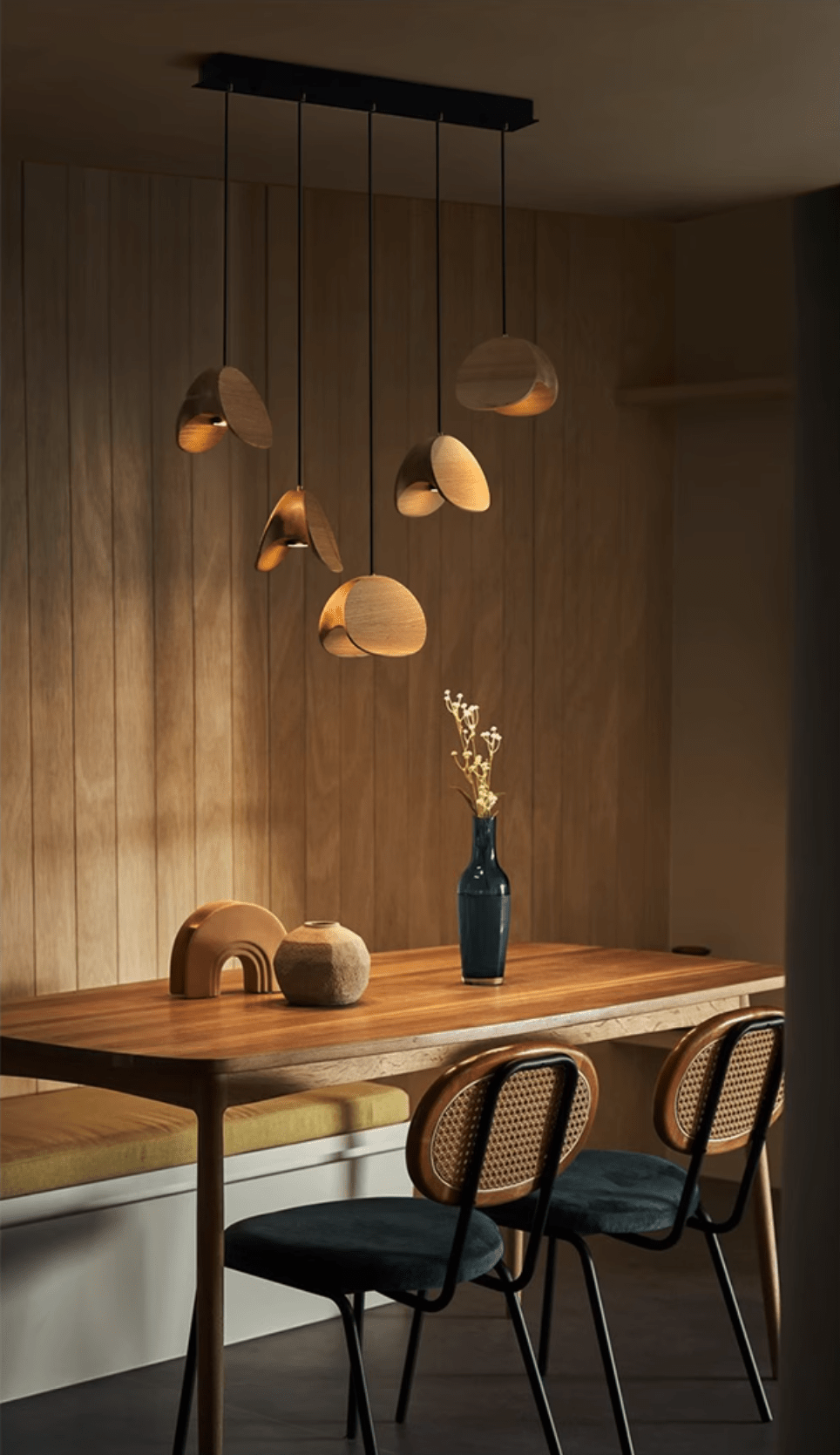 Orbit Fold Wood Pendant Light - Vakkerlight