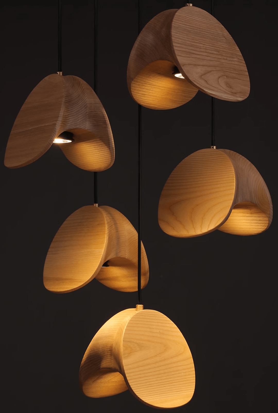Orbit Fold Wood Pendant Light - Vakkerlight