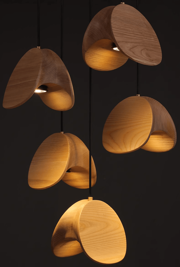 Orbit Fold Wood Pendant Light - Vakkerlight