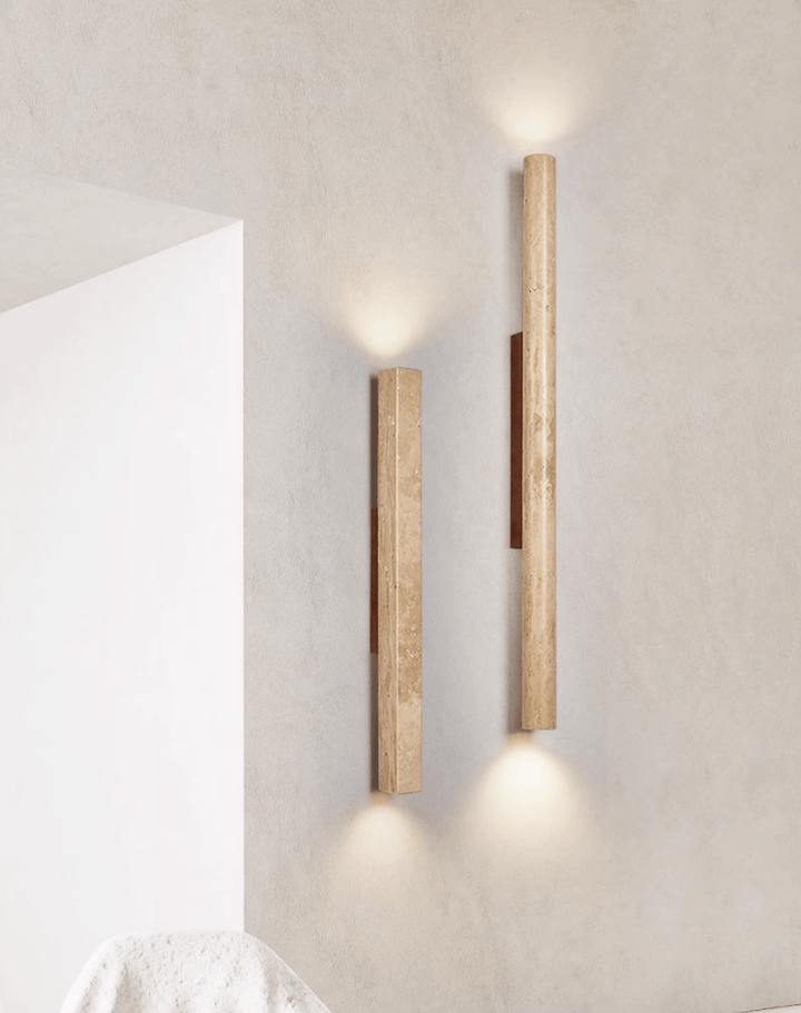 Travertine Column Wall Light - Vakkerlight