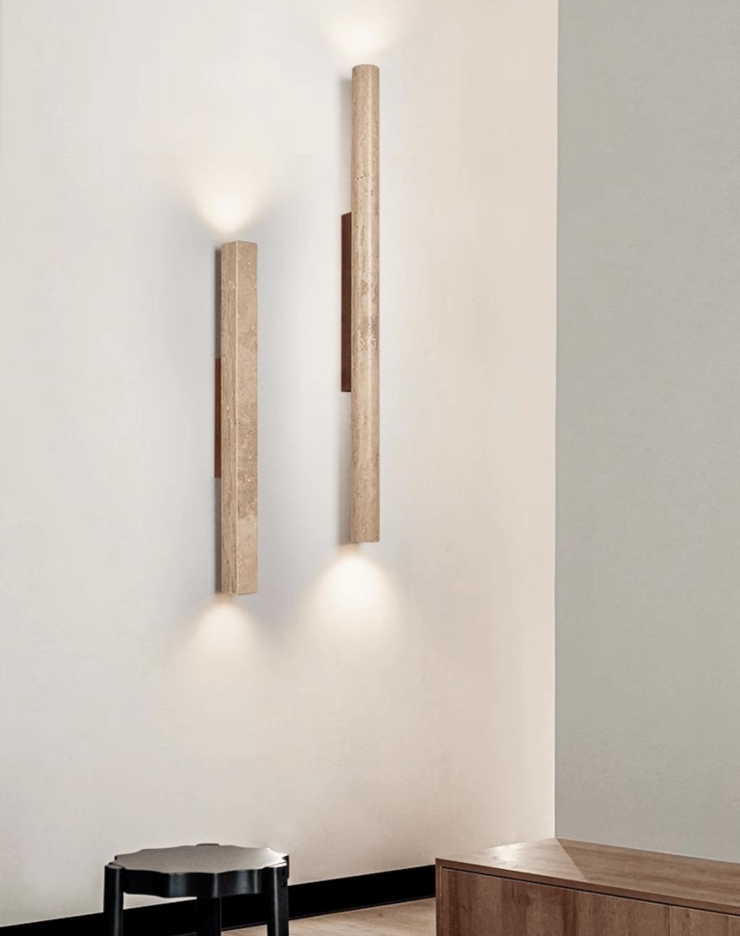 Travertine Column Wall Light - Vakkerlight